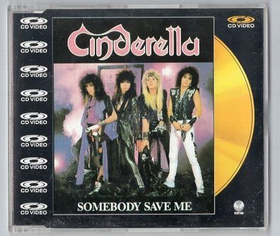 Cinderella CDV PAL CD-Video Somebody SAVE ME 080 20-2 Glam Hard Rock near mint