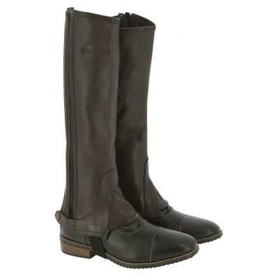 Equithème Leder Mini-Chaps, Kinder Chaps, Chapsletten