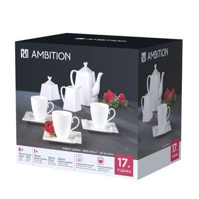 Kaffee-Set 17 tlg. Kubiko Ambition