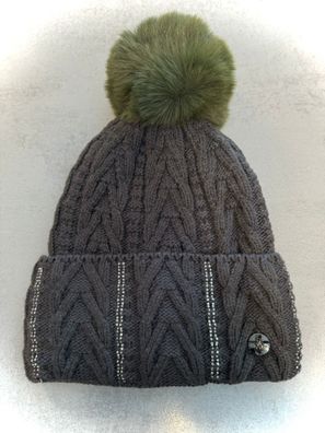 HV Polo Mütze Beanie HVPMadalyn stone dunkelgrau