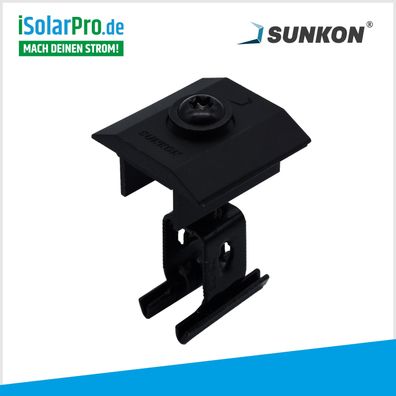 SUNKON Mittelklemmen schwarz 30-40mm Solarmodule Solaranlage Montage