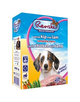 Frische Hundewelpen Huhn & Lamm 395g Renske