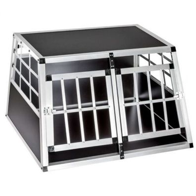 Hundebox, Autobox, Hundetransportbox, Reisebox Für Hunde, Alu,  104 x 91 x 69 cm