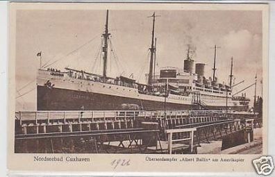 29794 Ak Nordseebad Cuxhaven Dampfer A. Ballin um 1926
