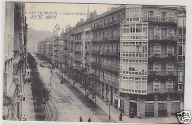 27754 Ak San Sebastian Calle de Urbieta 1911