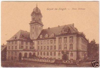 27821 Ak Geyer im Erzgebirge neues Rathaus um 1930