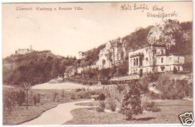 27864 Ak Eisenach Wartburg und Reuters Villa 1914