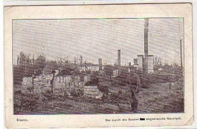 27966 Ak Slonim Weißrussland Zerstörungen um 1915