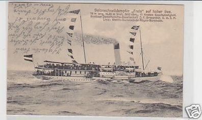 28071 Ak Salonschnelldampfer "Freia" auf hoher See 1914