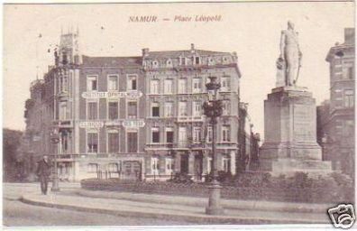 28257 Feldpost Ak Namur Place Leopold Belgien 1916