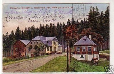 28287 Ak Gasthof zum Auerhahn bei Stützerbach 1920