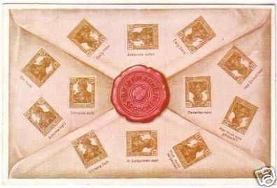 26301 Ak Briefmarkensprache um 1920