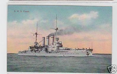 26516 Ak deutsches Kriegsschiff S.M.S. "Elsass" 1900