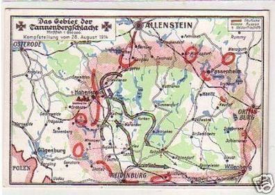 26561 Ak das Gebiet der Tannenbergsschlacht 1914