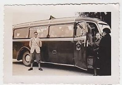 26653 Foto Oldtimer Bus Joseph Löhner Lechbruck um 1930