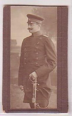 26659 Foto Soldat Sachsen mit Säbel um 1910