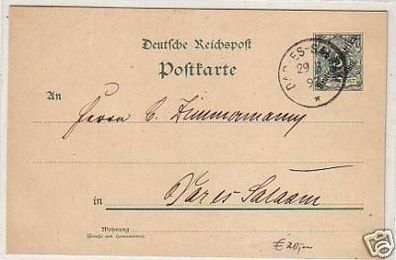 26891 Ganzsache Daressalam Deutsch Ostafrika 1897