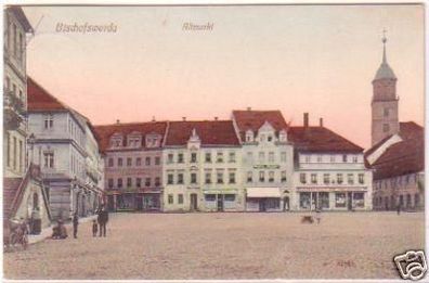 27223 Ak Bischofswerda Altmarkt 1910