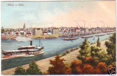 27330 Ak Riesa a. Elbe 1909