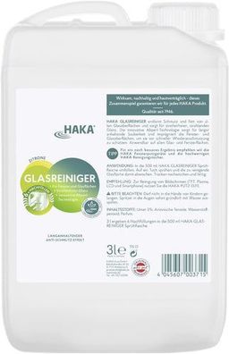 HAKA -Glasreiniger - 3 Liter Kanister