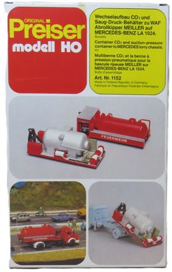 Preiser 1152 - Wechselaufbau - Saug-Druck - Bausatz - HO - 1:87 - Originalverpackung