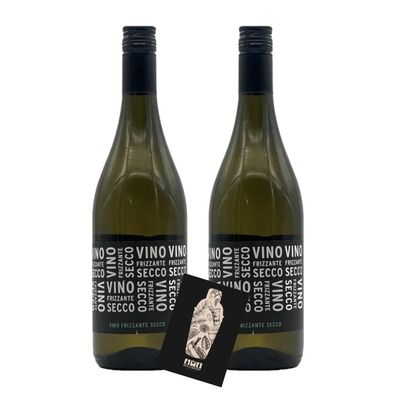 Vino Frizzante Secco 2er Set Ducca Della Rocca je 0,75L (10,5% Vol) trocken Ita