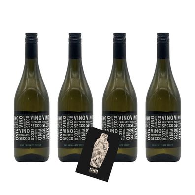 Vino Frizzante Secco 4er Set Ducca Della Rocca je 0,75L (10,5% Vol) trocken Ita