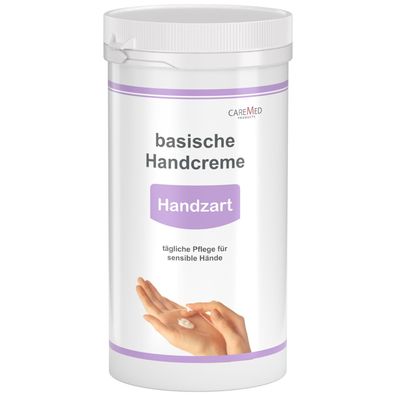 Caremed - Handzart - Basische Handcreme pH-Wert 8,0 - Handcreme 450 ml