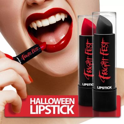 Fright Fest Lippenstifte für Fasching Halloween oder Alltag - Farbe: