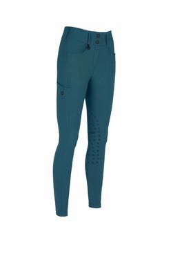 Pikeur Amia Damen Reithose Kniegrip Siebdruck Petrol Athleisure FS 2024