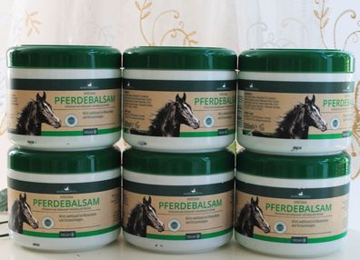 6x500ml Herbamedicus Pferdebalsam Pferdegel Massage Arnika kühlt entspannt