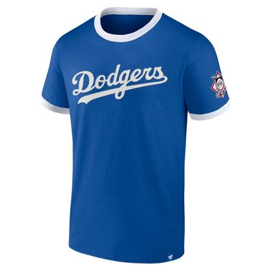 MLB Los Angeles Dodgers T-Shirt Biblend Forced Ringer Baseball Shirt