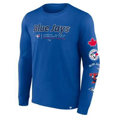 MLB Toronto Blue Jays Langarm Shirt Fundamental Biblend Strike Long Sleeve