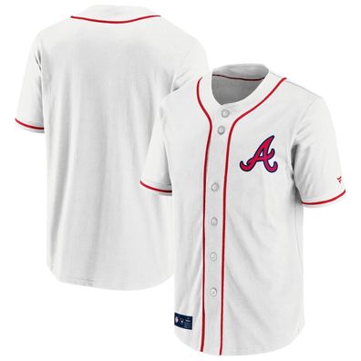 MLB Trikot Atlanta Braves weiß Franchise Supporter Poly Baseball Jersey