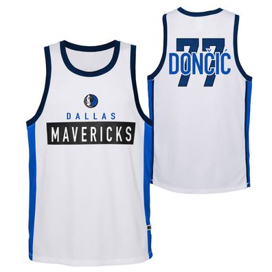 NBA Shirt Dallas Mavericks Luka Doncic Shooter Tank Basketball Trikot weiß