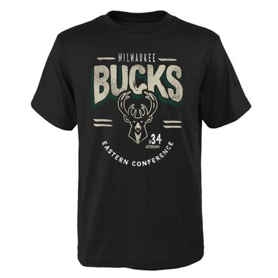 NBA T-Shirt Milwaukee Bucks Giannis Antetokounmpo First String II schwarz Shirt