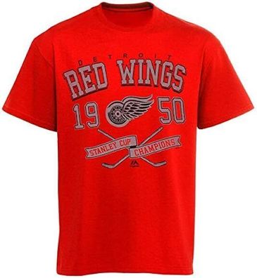 NHL T-Shirt Detroit Red Wings Eishockey 1950 Stanley Cup Champions Vintage Shirt