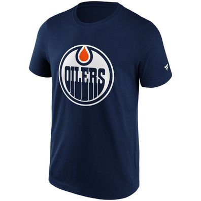 NHL T-Shirt Edmonton Oilers T-Shirt Primary Logo Graphic navy Eishockey