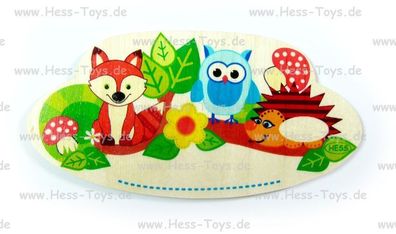 Hess Türschild Kinderzimmer Waldtiere Namensschild Holzschild 15440 NEU