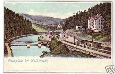 32134 Ak Flossplatz bei Wolkenstein um 1900