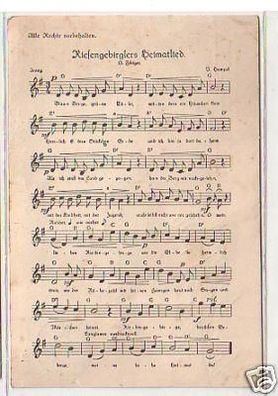32166 Lied Ak "Riesengebirglers Heimatlied" 1934