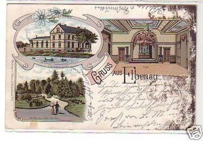 32391 Ak Lithographie Gruss aus Elbenau 1899