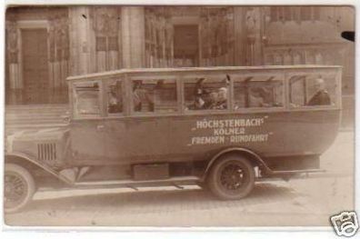 32526 Foto Ak Kölner Autobus "Fremden Rundfahrt" 1922