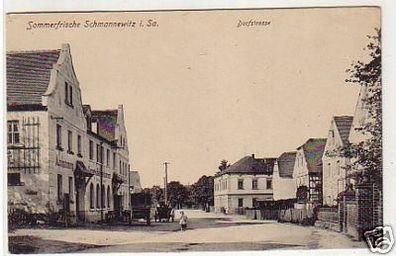 32739 Ak Sommerfrische Schmannewitz Dorfstraße um 1915
