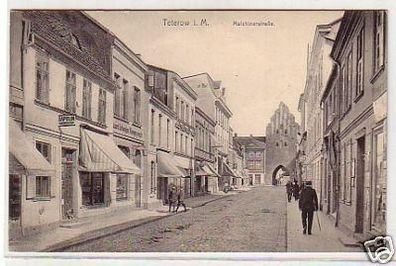 32849 Ak Teterow in Mecklenburg Malchinerstraße um 1910