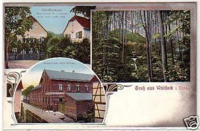 32855 Mehrbild Ak Gruß aus Waldeck in Thüringen um 1910