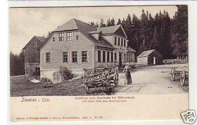 33184 Ak Ilmenau Gasthaus zum Auerhahn um 1910