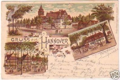 25178 Ak Lithographie Gruß aus Hannover 1899