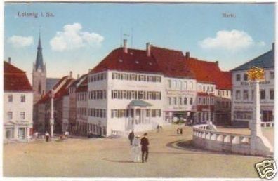 25229 Feldpost Ak Leisnig in Sachsen Markt 1916