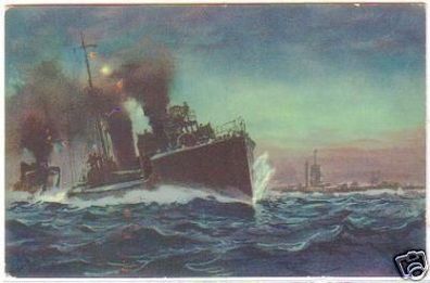 25398 Ak Torpedo- und Unterseeboote um 1915